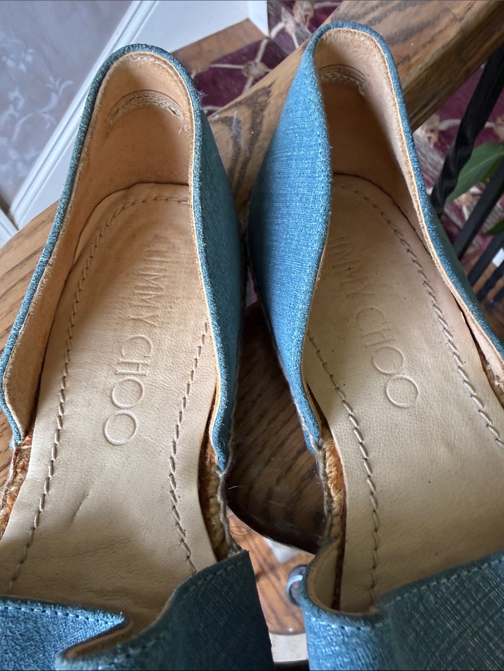 Jimmy Choo denim espadrille US 8 1/2 very good condition - Picture 4 of 10